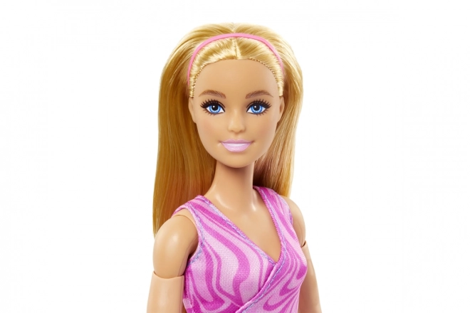 Barbie en mouvement - Blonde avec leggings bleus HRH27