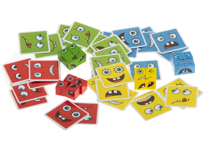 Blocs créatifs changeant de visages