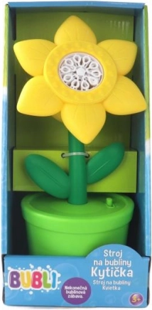 Machine à bulles en forme de fleur - Jaune