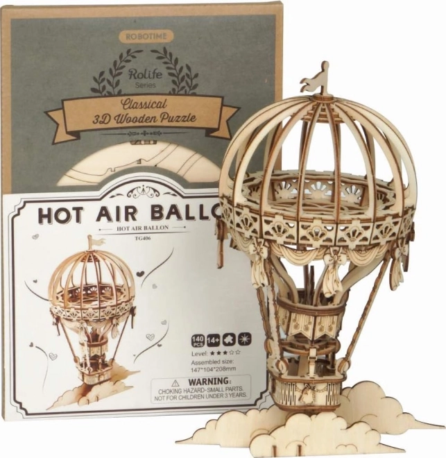 Ballon à air chaud - Modèle en bois 3D