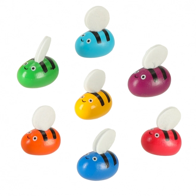 Jeu éducatif Montessori d'apprentissage des couleurs - abeilles