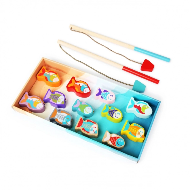 CUBIKA 13739 Rybolov - jeu en bois 14 pièces
