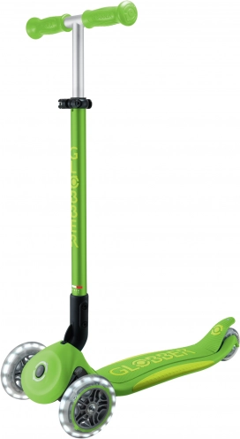trottinette trois roues pour enfants GLOBBER Primo Foldable Plus Lights v2 vert pomme