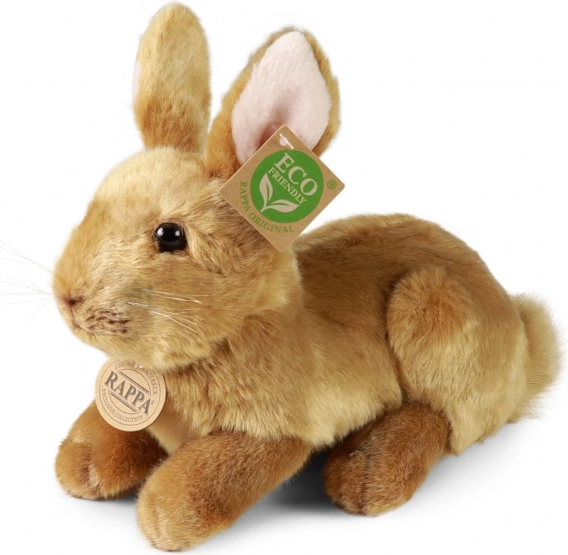 Lapin en peluche brun 23 cm écoresponsable