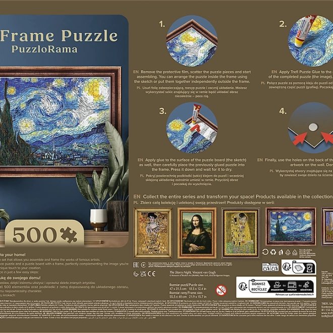 Puzzle avec Cadre Nuit étoilée 500 pièces