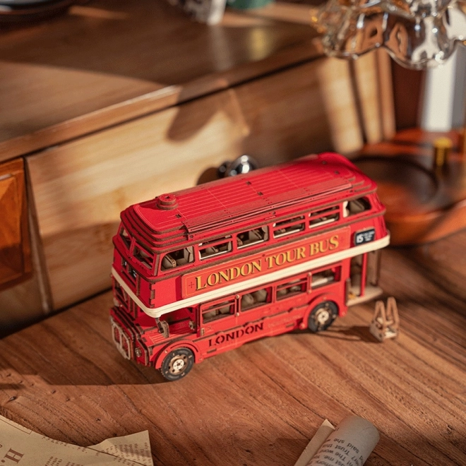 Puzzle en bois 3D bus à impériale londonien