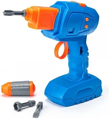 Perceuse jouet fonctionnelle avec embouts