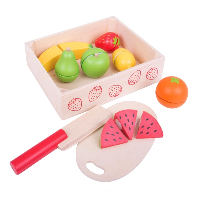 Bigjigs Toys Fruits à découper en boîte