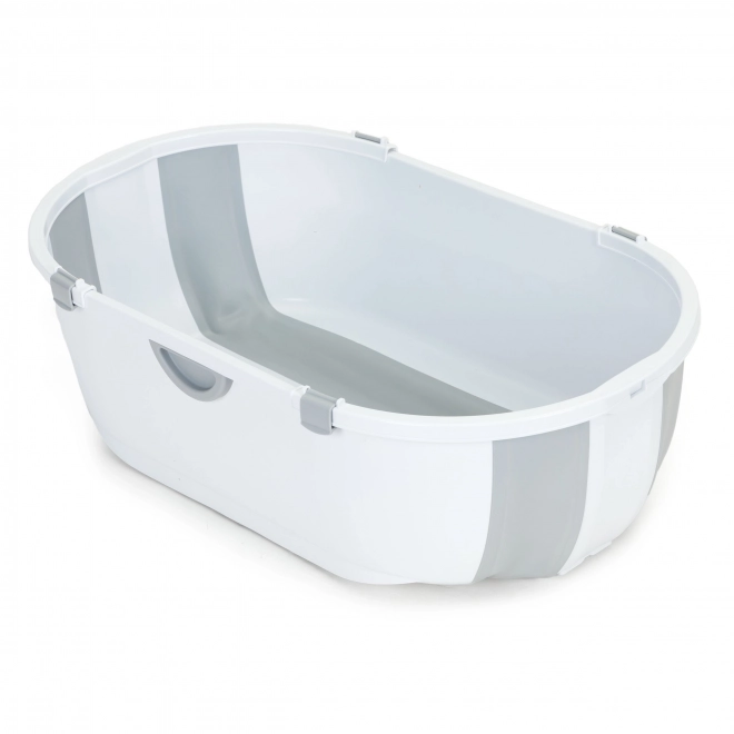 Baignoire pour enfants, baignoire de voyage pliable, évacuation grise