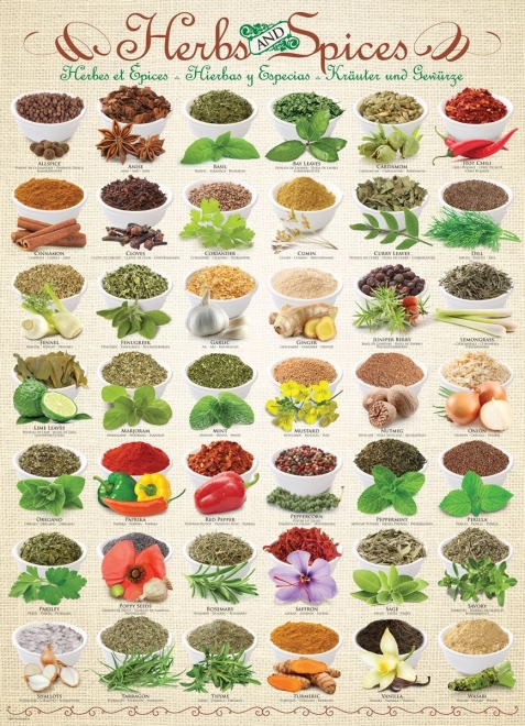EUROGRAPHICS puzzle herbes et épices 1000 pièces