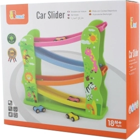Toboggan en bois pour petites voitures
