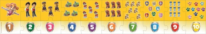Puzzle éducatif Nombres Pat' Patrouille 20 pièces