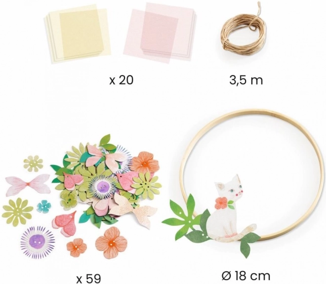Couronne de fleurs Dalia à assembler - DIY de Djeco
