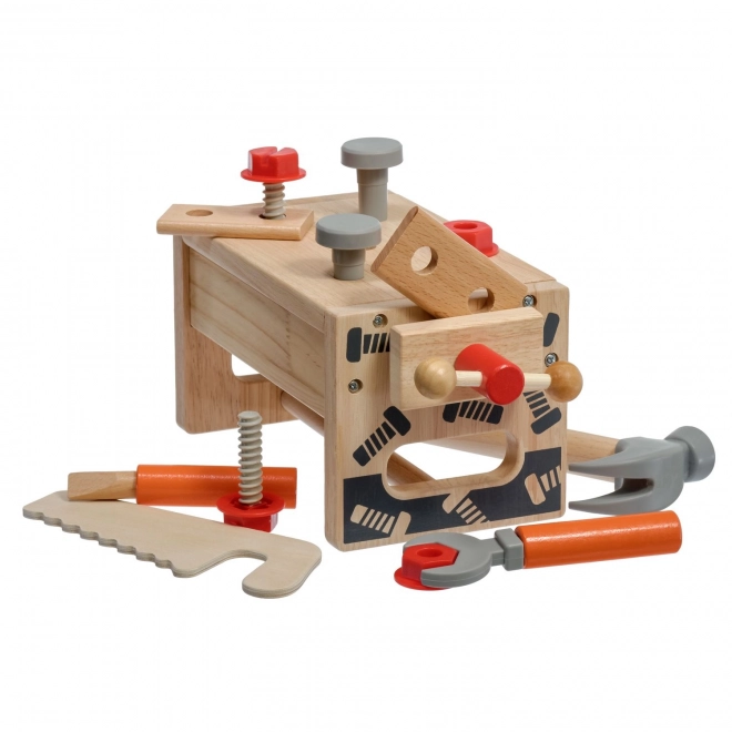 Lucy & Leo Grand charpentier - ensemble en bois d'outils avec établi
