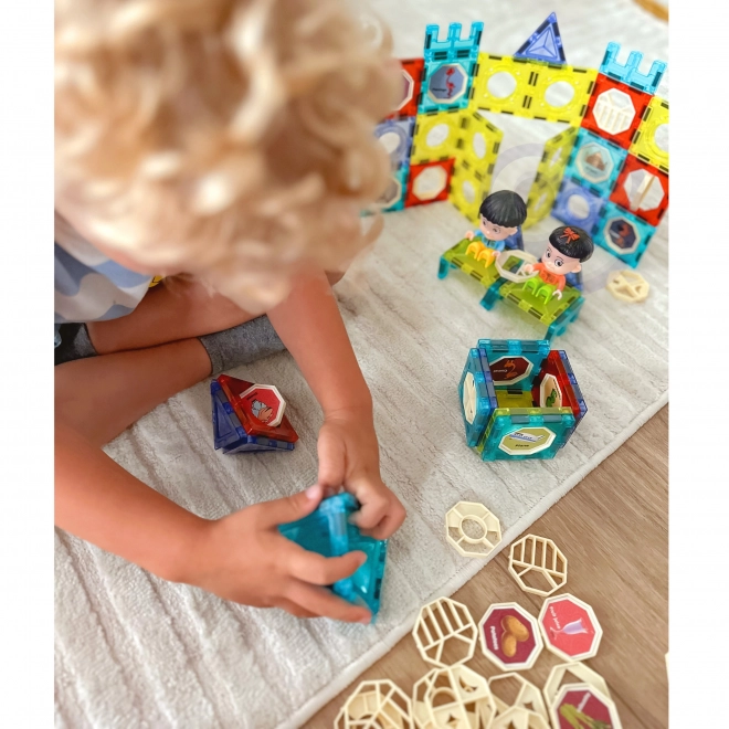Woopie kit de construction magnétique château 98 pcs
