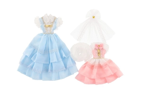 Vêtements avec accessoires pour poupées 2 pièces