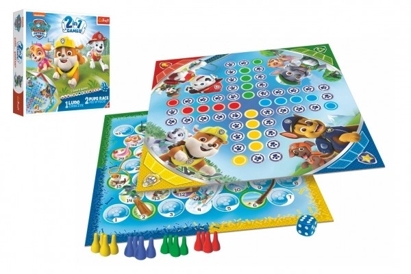 Jeu de société Ne t'énerve pas mon bonhomme / Course de chiots Paw Patrol