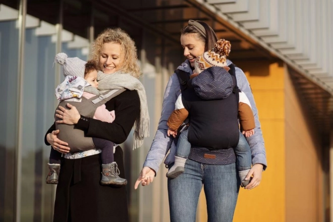 Porte-bébé ergonomique MoMi COLLET gris