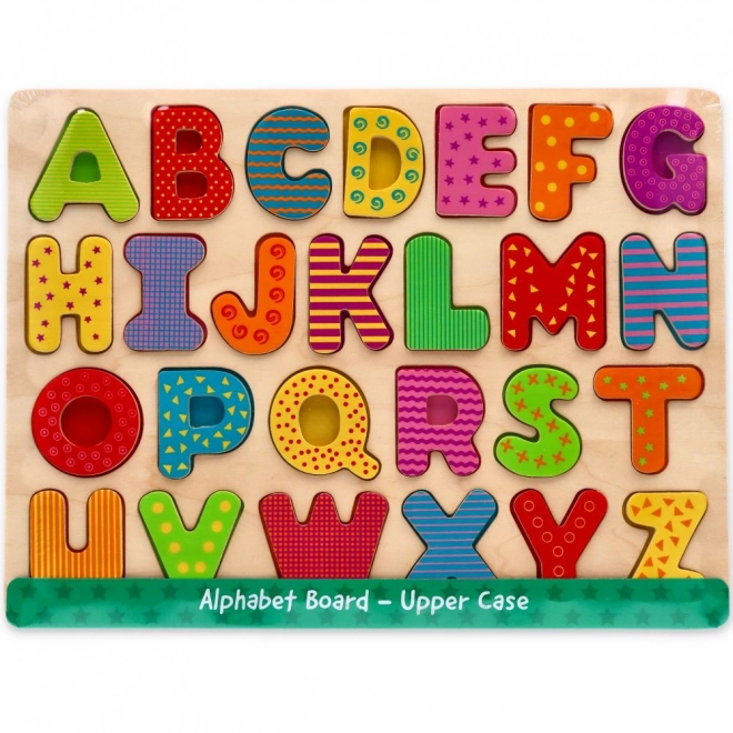 Puzzle alphabétique en bois - lettres majuscules