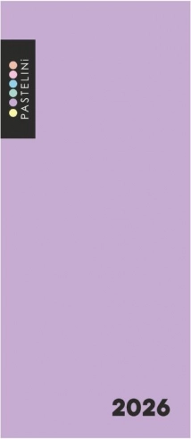 Agenda mensuel 2026 PASTELINI violet