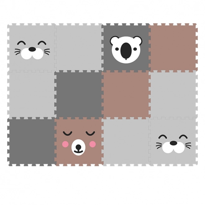 Minideckfloor plancher 12 pièces - phoque, ours, koala
