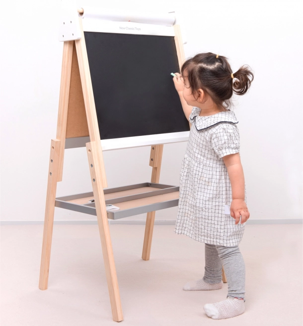 Tableau en bois réversible pour enfants