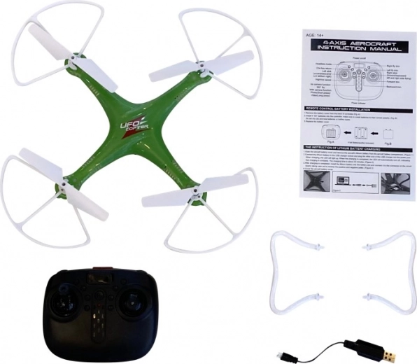 Vol stable avec gyroscope 6 axes et protections d’hélices