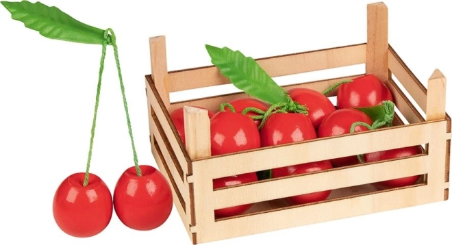 Boîte avec des cerises