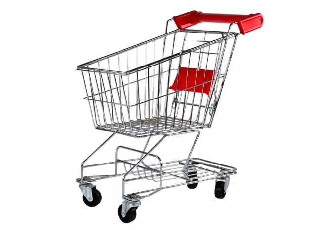 Panier d'achat en métal Chariot Enfant Silver Large