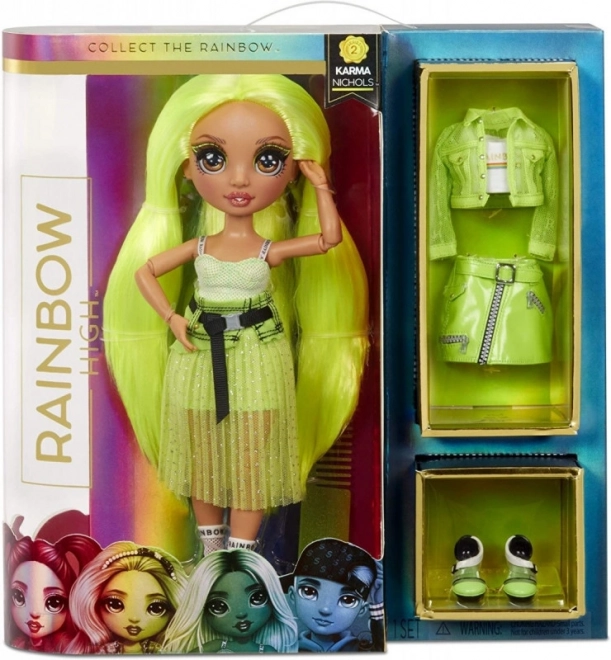 Poupée Rainbow High Fashion Néon, Karma Nichols