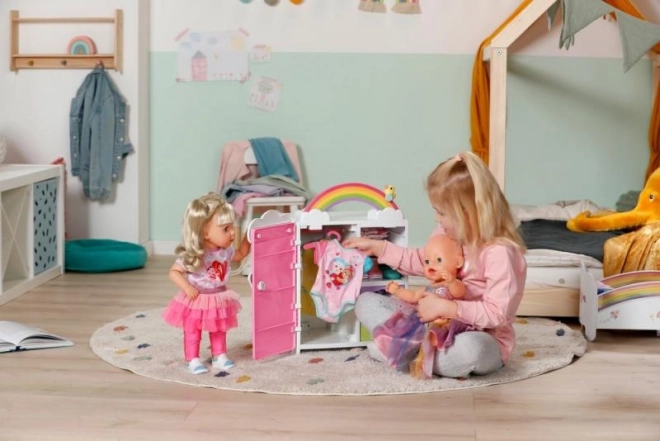 Armoire arc-en-ciel pour poupées BABY born