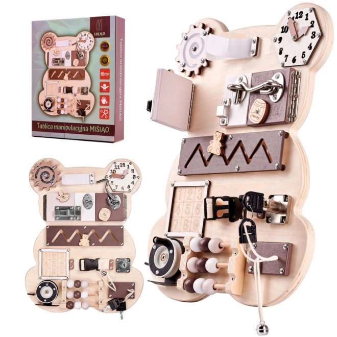 Planche sensorielle Montessori - ourson