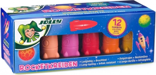 Rakety - crayons de cire 12 couleurs