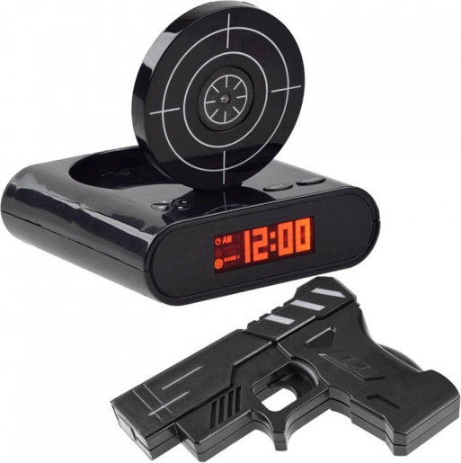Réveil avec pistolet et cible – réveil interactif de tir