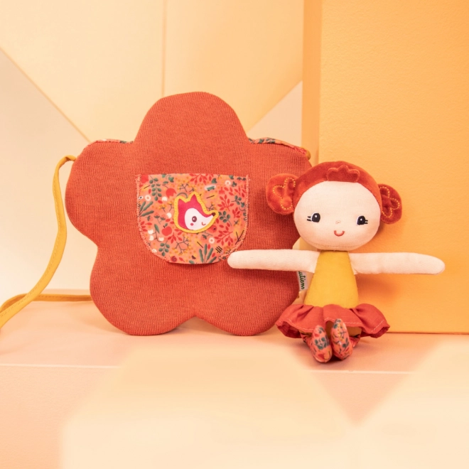 Sac en forme de fleur avec poupée Adèle de Lilliputiens
