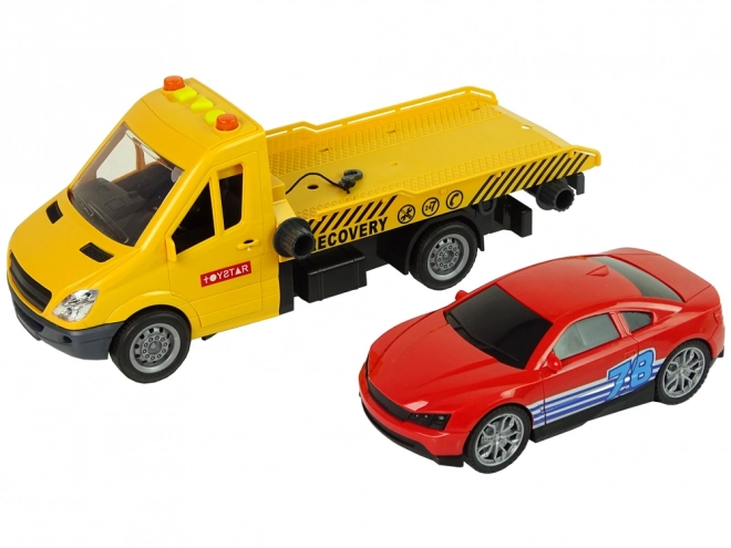 Transporteur Camion Auto de Remorquage Assisté Sons Lumières