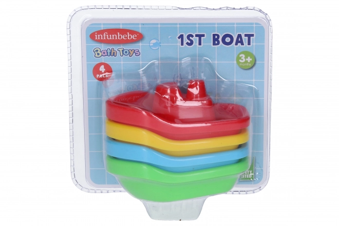 Infunbebe Bateau de bain 4 pcs 10,5 cm