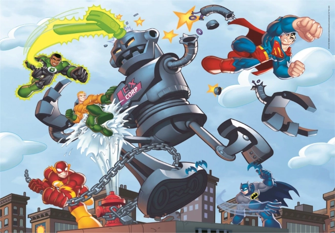 Puzzle DC Super Friends 4 en 1 pour enfants