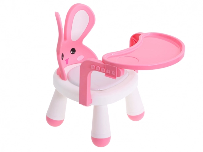 Chaise haute pour enfant - rose