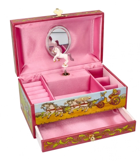 Boîte à bijoux Goki avec mélodie du Lac des cygnes