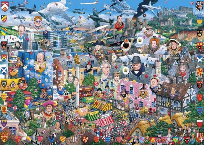 GIBSONS Puzzle J'aime l'Angleterre 1000 pièces