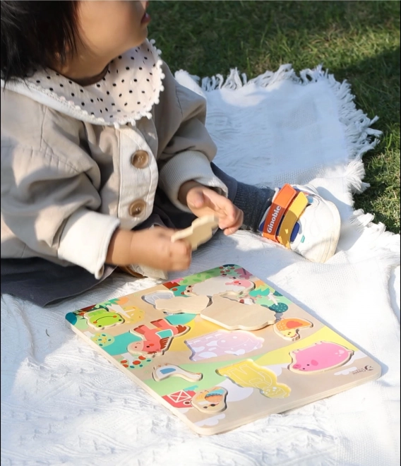 Puzzle en bois Animaux de la ferme