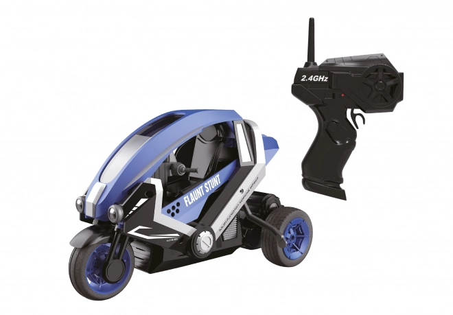 Tricycle radiocommandé avec astuces de cascade 25 cm bleu