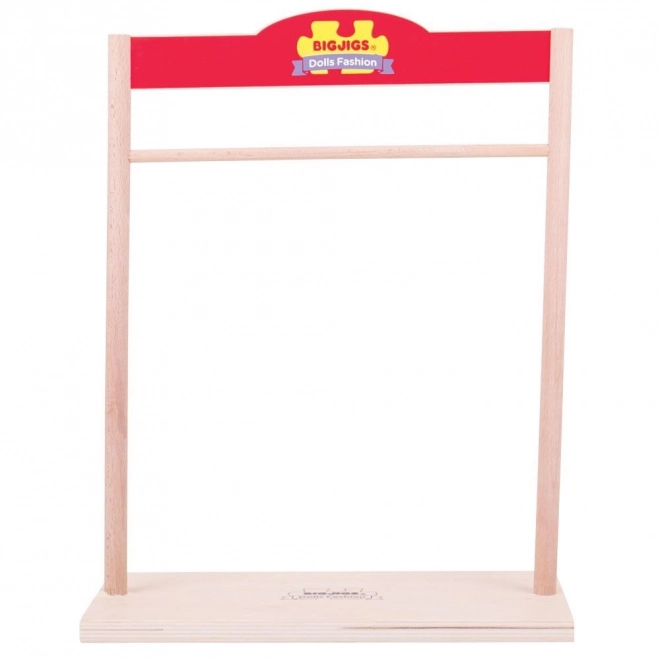 Bigjigs Toys Portant pour vêtements de poupées