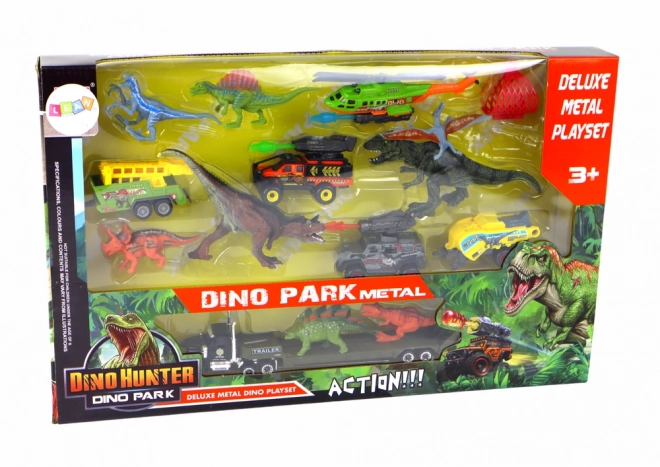 Ensemble de véhicules Hélicoptère Dinosaures 8 pièces Colorées