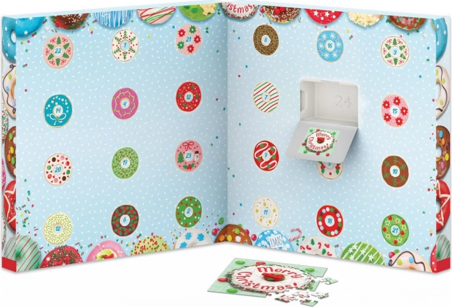 Calendrier de l'Avent avec puzzle Eurographics 24 x 50 pièces – Beignets de Noël