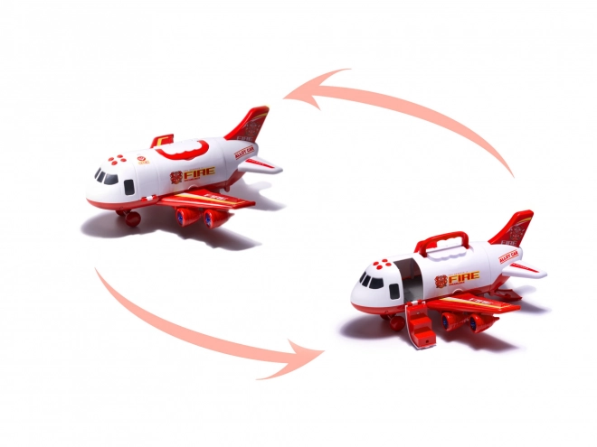 Avion de transport de pompiers avec petites voitures