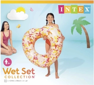 Bouée gonflable donut en forme de cœur 104 cm