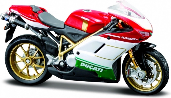 Modèle de moto Ducati 1098S avec support 1/18