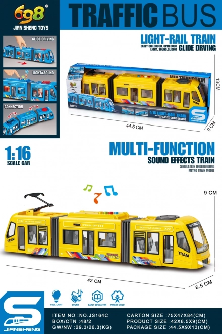 Tramway jaune pour usage intérieur